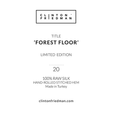 Silk Scarf - Forest Floor